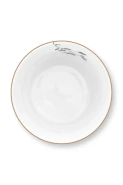 Porzellan Sets|Pip Studio Royal Stripes Tasse Blumen & Teebeutelablage Grun