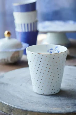 Kaffeetassen|Pip Studio Royal Stripes Tasse Dots S Weis