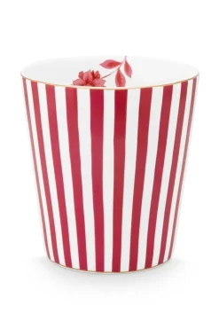Kaffeetassen|Pip Studio Royal Stripes Tasse Dunkel Rosa