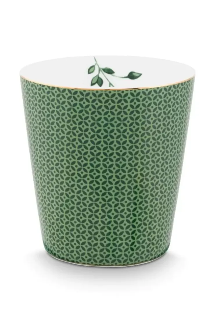 Porzellan Sets|Pip Studio Royal Stripes Tasse Fliesen & Teebeutelablage Grun