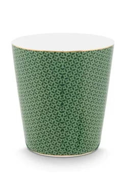 Porzellan Sets|Pip Studio Royal Stripes Tasse Fliesen & Teebeutelablage Grun