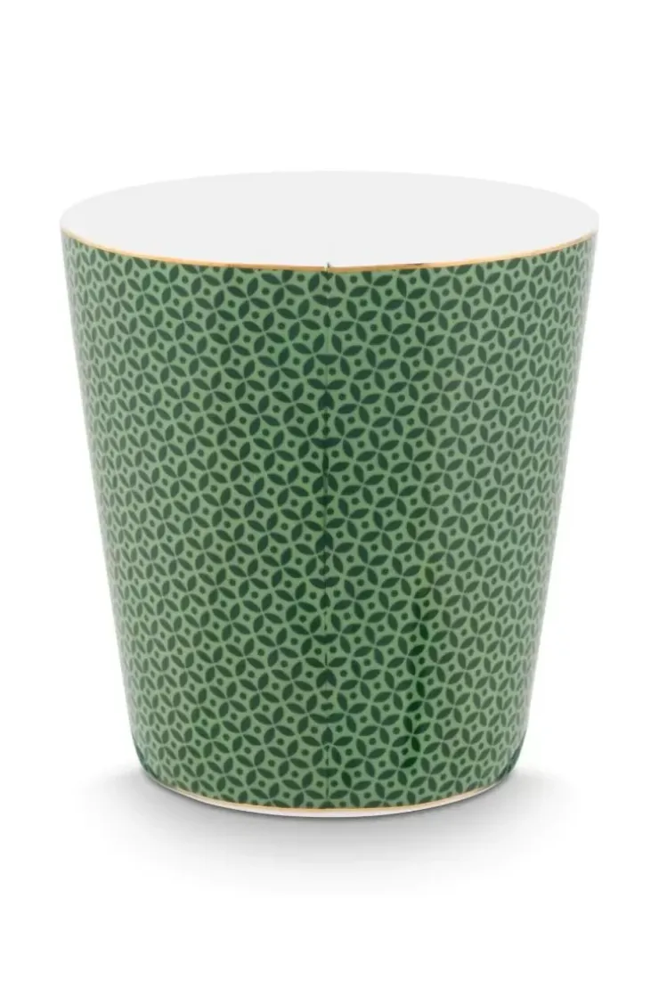 Porzellan Sets|Pip Studio Royal Stripes Tasse Fliesen & Teebeutelablage Grun