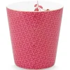 Kaffeetassen|Pip Studio Royal Stripes Tasse Fliesen Dunkel Rosa