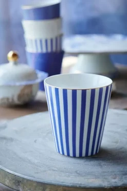 Kaffeetassen|Pip Studio Royal Stripes Tasse Klein Blau