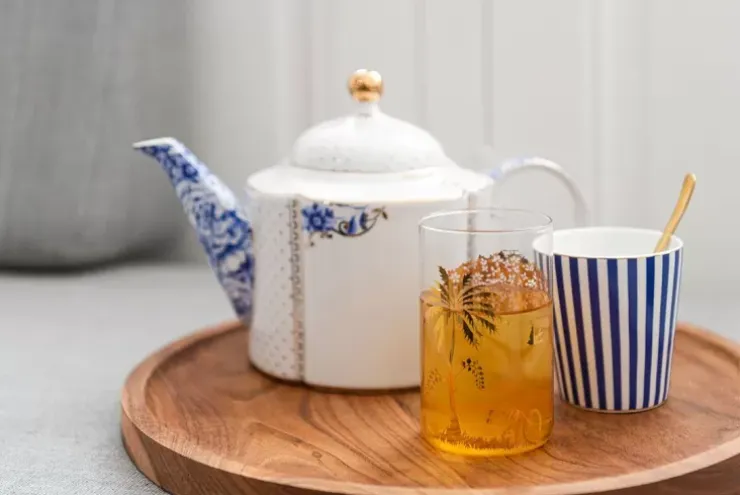 Kaffeetassen|Pip Studio Royal Stripes Tasse Klein Blau