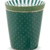 Porzellan Sets|Pip Studio Royal Stripes Tasse Punkte & Teebeutelablage Grun