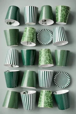 Porzellan Sets|Pip Studio Royal Stripes Tasse Punkte & Teebeutelablage Grun