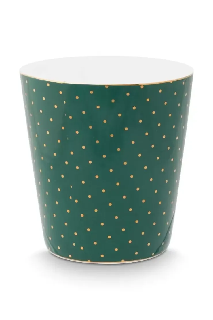 Porzellan Sets|Pip Studio Royal Stripes Tasse Punkte & Teebeutelablage Grun