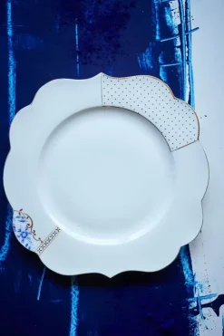 Essteller|Pip Studio Royal White Essteller Golden Dots 28 Cm