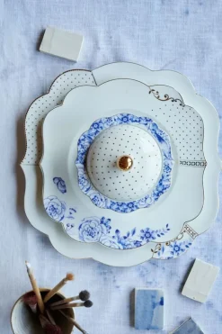 Frühstücksteller|Pip Studio Royal White Frühstücksteller Golden Dots 23,5 Cm
