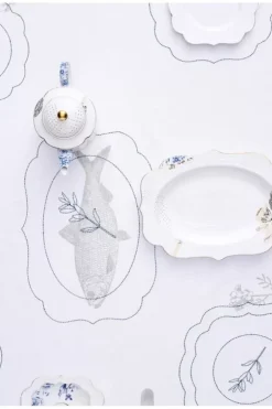 Servierschalen|Pip Studio Royal White Oval Servierschale 40 Cm