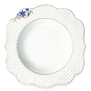Tiefe Teller|Pip Studio Royal White Suppenteller Golden Dots 23,5 Cm