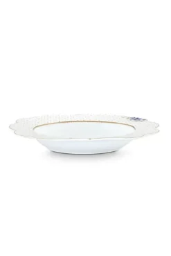 Tiefe Teller|Pip Studio Royal White Suppenteller Golden Dots 23,5 Cm