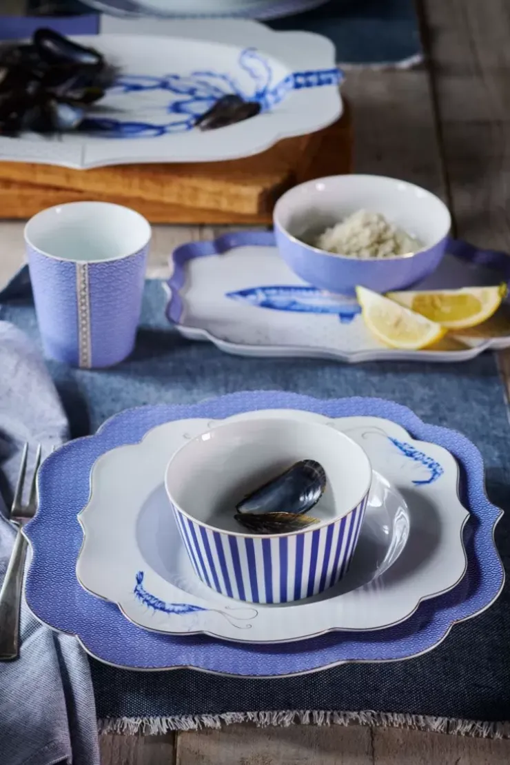 Kaffeetassen|Pip Studio Royal Yerseke Tasse Blau Welle