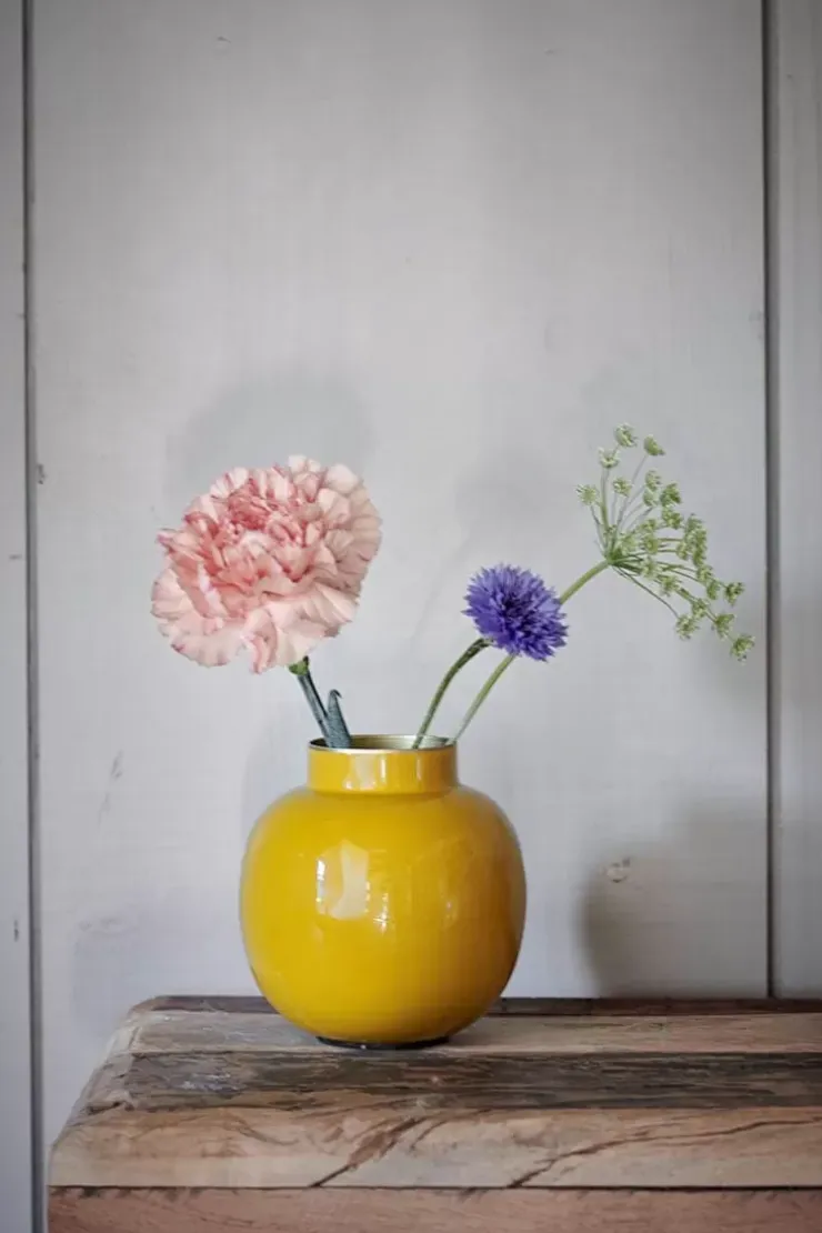 Sale Kleine Vasen|Pip Studio Runde Mini Vase 10 Cm Gelb