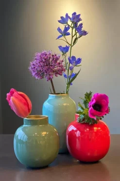Sale Kleine Vasen|Pip Studio Runde Mini Vase 10 Cm Rot
