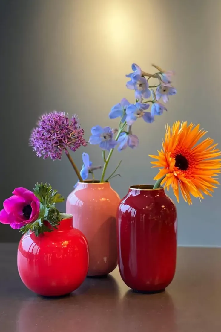 Sale Kleine Vasen|Pip Studio Runde Mini Vase 10 Cm Rot