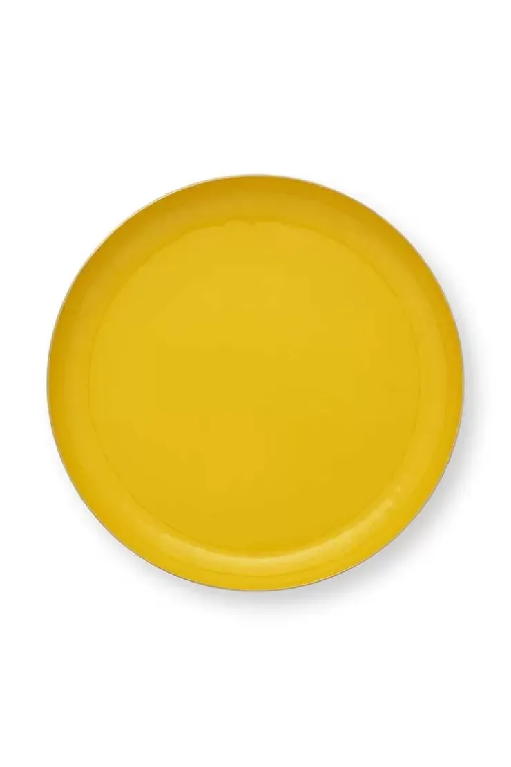 Schale Und Tabletts|Pip Studio Schale Emailliert 30Cm Gelb