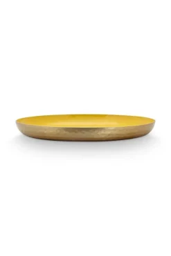 Schale Und Tabletts|Pip Studio Schale Emailliert 30Cm Gelb