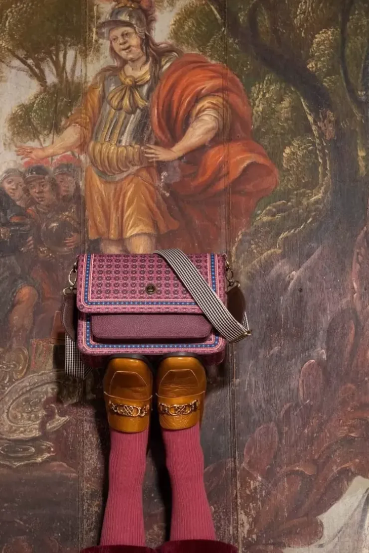 Ümhangetaschen|Pip Studio Schultertasche Clover Rosa