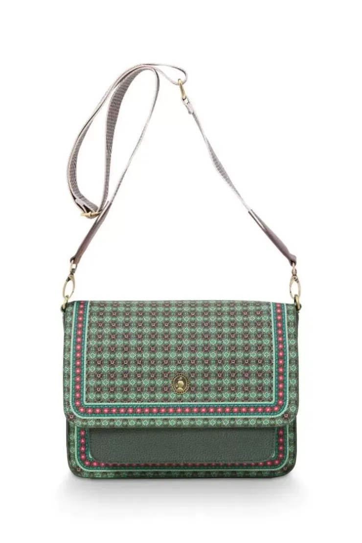 Ümhangetaschen|Pip Studio Schultertasche Clover Grun