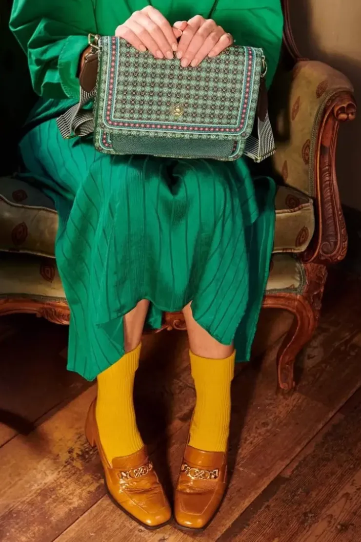 Ümhangetaschen|Pip Studio Schultertasche Clover Grun