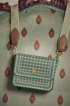 Ümhangetaschen|Pip Studio Schultertasche Klein Clover Grun