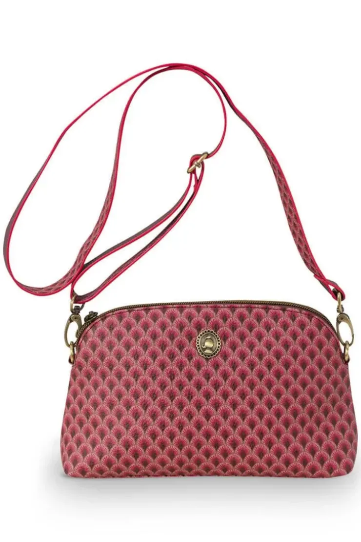 Ümhangetaschen|Pip Studio Schultertasche Klein Suki Dunkel Rosa
