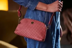 Ümhangetaschen|Pip Studio Schultertasche Klein Suki Dunkel Rosa