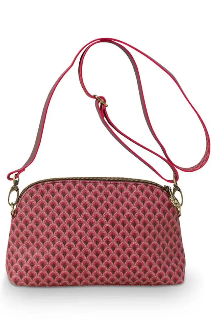 Ümhangetaschen|Pip Studio Schultertasche Klein Suki Dunkel Rosa