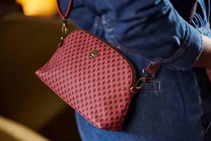 Ümhangetaschen|Pip Studio Schultertasche Klein Suki Dunkel Rosa