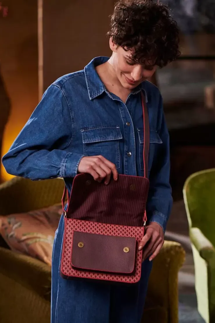 Ümhangetaschen|Pip Studio Schultertasche Kyoto Festival Dunkel Rosa