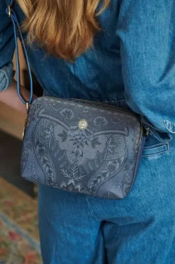 Ümhangetaschen|Pip Studio Schultertasche Medium Kyoto Festival Blau