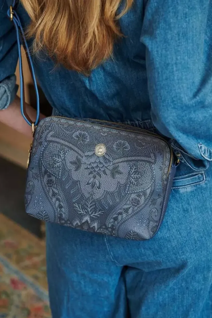 Ümhangetaschen|Pip Studio Schultertasche Medium Kyoto Festival Blau
