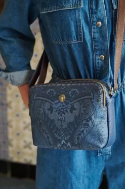 Ümhangetaschen|Pip Studio Schultertasche Medium Kyoto Festival Blau