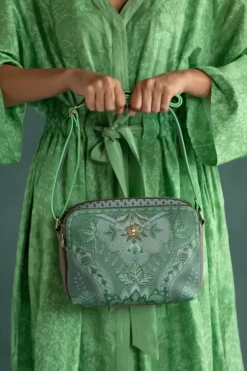 Ümhangetaschen|Pip Studio Schultertasche Medium Kyoto Festival Grun