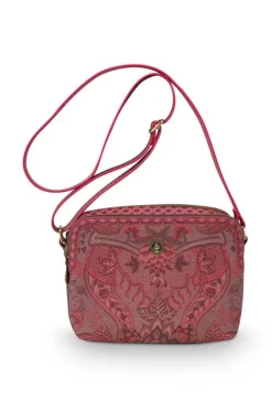 Ümhangetaschen|Pip Studio Schultertasche Medium Kyoto Festival Dunkel Rosa