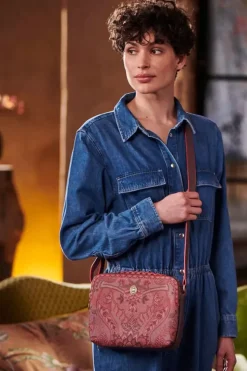 Ümhangetaschen|Pip Studio Schultertasche Medium Kyoto Festival Dunkel Rosa