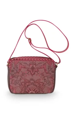 Ümhangetaschen|Pip Studio Schultertasche Medium Kyoto Festival Dunkel Rosa