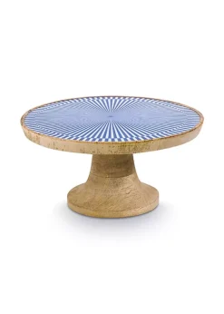Tortenteller|Pip Studio Servierschale Weis/Blau 22 Cm