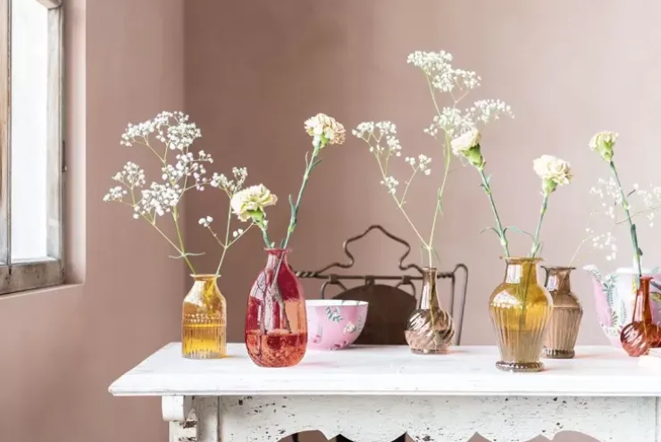 Sale Sets|Pip Studio Set/3 Vasen Glas M Rosa