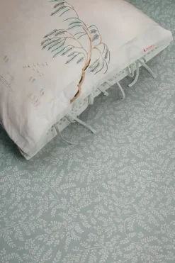Laken|Pip Studio Spannbettlaken Leafy Grun