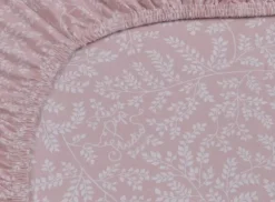 Laken|Pip Studio Spannbettlaken Leafy Rosa