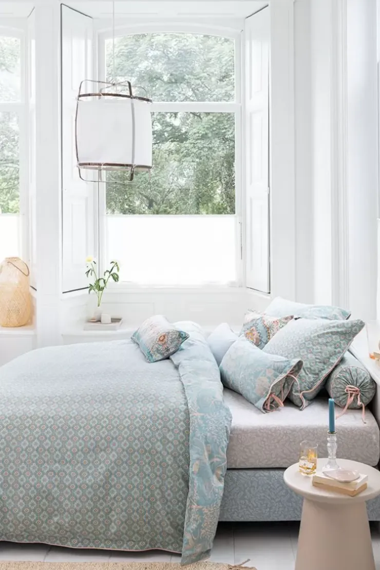 Laken|Pip Studio Spannbettlaken Leafy Khaki Beige
