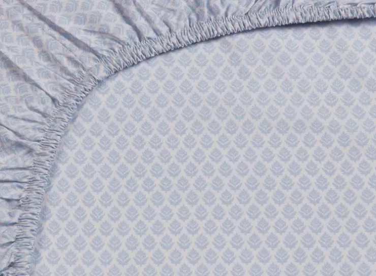 Laken|Pip Studio Spannbettlaken Thousand Leaves Blau