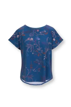 Sportshirts|Pip Studio Sport Top Kurze Armel Isola Blau