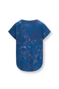 Sportshirts|Pip Studio Sport Top Kurze Armel Isola Blau