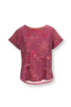 Sportshirts|Pip Studio Sport Top Kurze Armel Isola Rosa