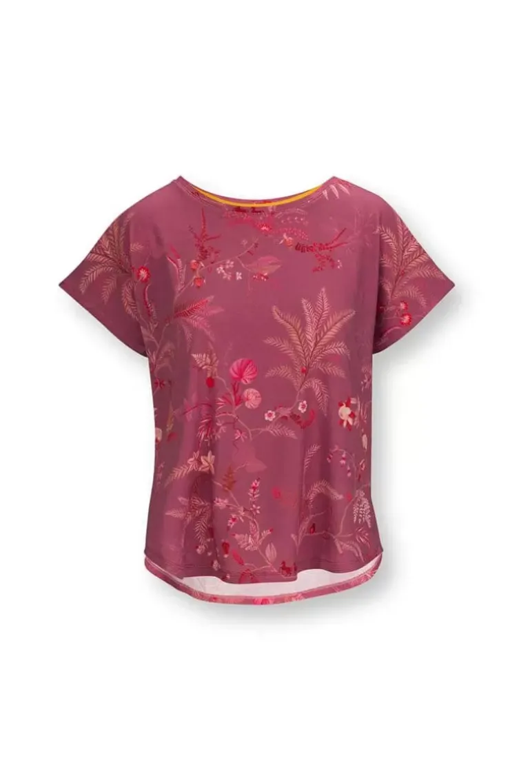Sportshirts|Pip Studio Sport Top Kurze Armel Isola Rosa