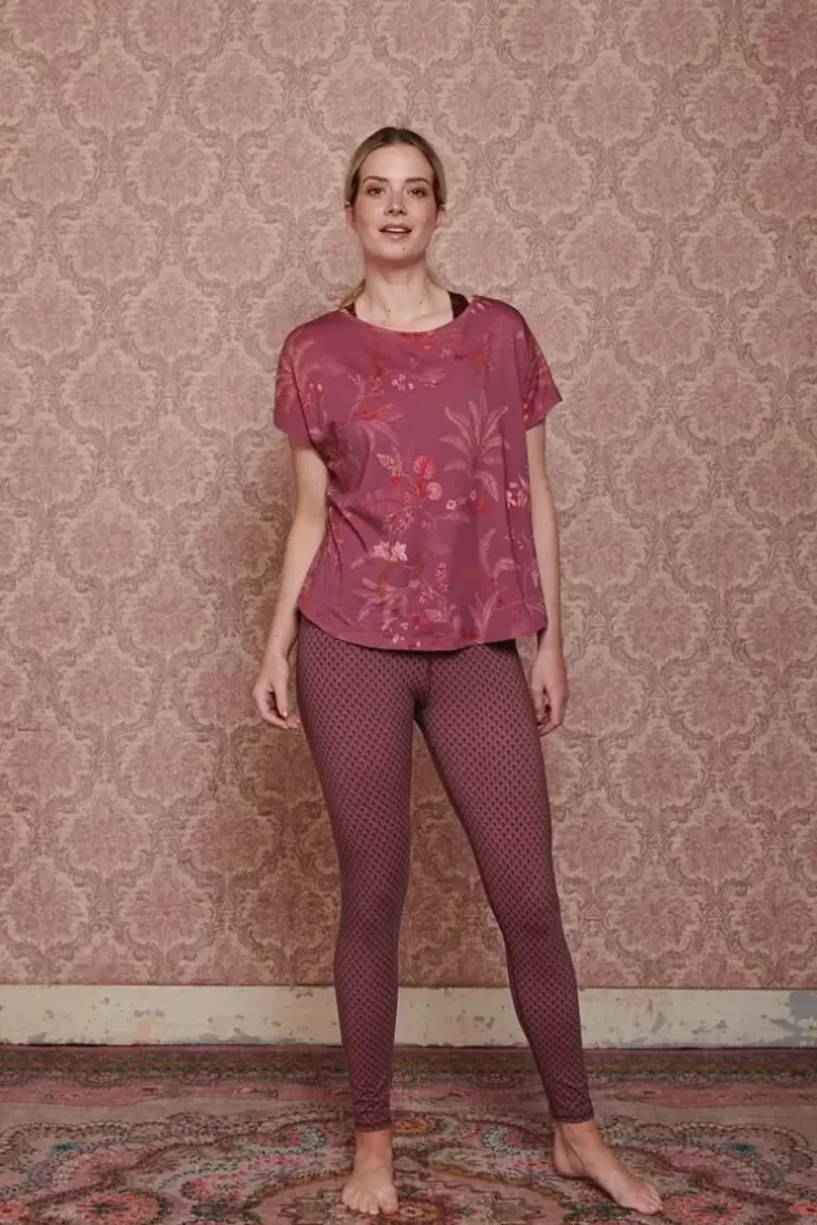 Sportshirts|Pip Studio Sport Top Kurze Armel Isola Rosa